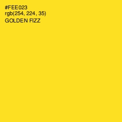 #FEE023 - Golden Fizz Color Image